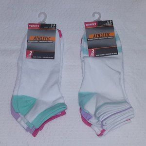 Low Cut Ankle Socks 6 Pairs Multi Color No Show socks